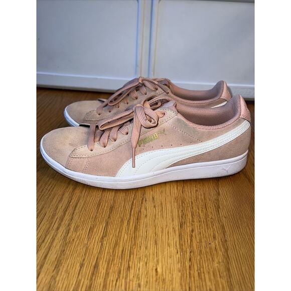 PUMA Suede Classic Trainers‎ Sneakers in Pink & White Low Top Size 7 - Picture 3 of 7